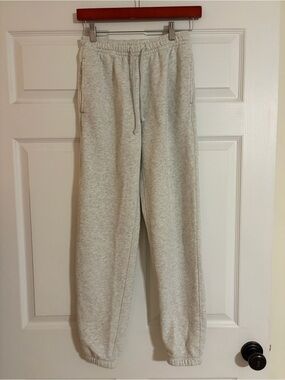Abercrombie YPB French Terry Cinch Hem Jogger Sweatpants Gray M